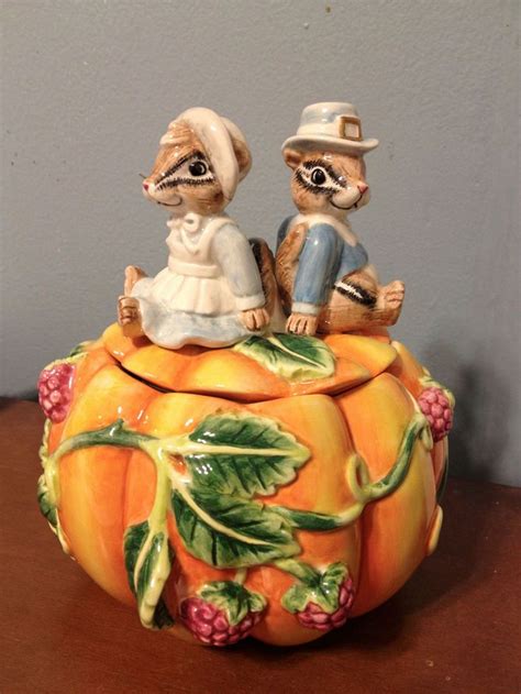 Fitz And Floyd It S Harvest Time Small Cookie Jar Canister Autumn