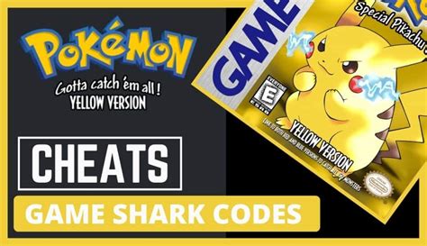 The Best Pokemon Yellow Cheats Gameshark Codes 2022 Gaming Gorilla