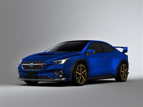 2022 Subaru Wrx Sti Rendered With Levorg Front Fascia Viziv Concept