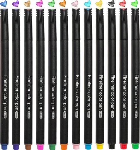 Amazon Colored Pens 38 Fineliner Porous Fine Point Pens With 2