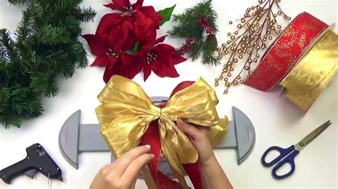 Bow Genius How To Make A Christmas Wreath Diy Wreath Tutorial Youtube