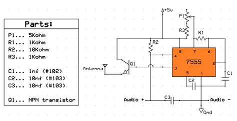 AM Radio Transmitter Using 555 Chip