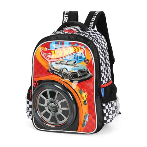 Mochila Costas Infantill Meninos Hot Wheels IS HW Shopee Brasil