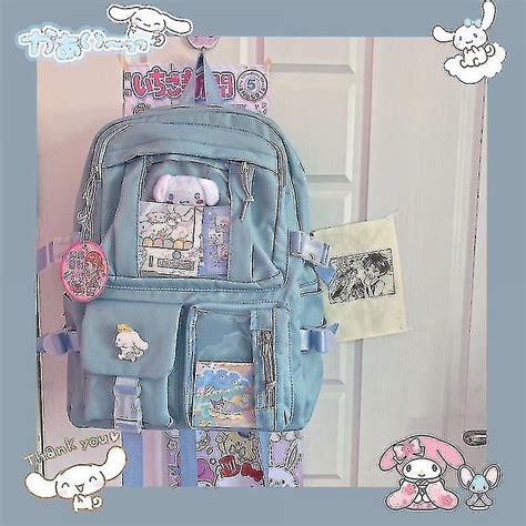 Kawaii Sanrio Mymelody Kuromi Cinnamoroll Pompom Purin Nouveau Sac À