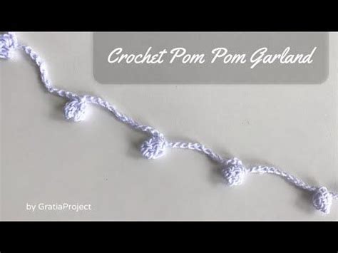 Crochet Pom Pom Garland | DIY Decoration - YouTube | Diy garland, Crochet garland, Crochet ...