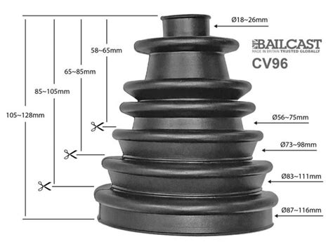 Bailcast Stretchy Cv Boot Kit Standard Universal Fit Stretch Cv Boots