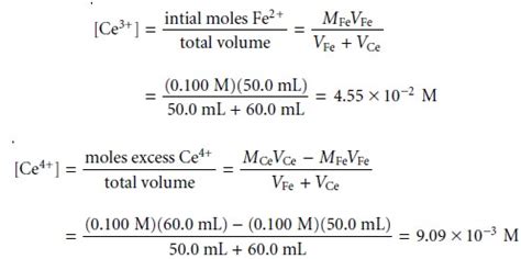 Redox Titration Curves