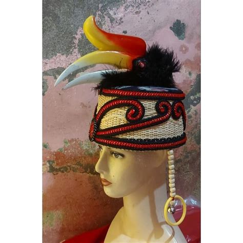 Jual Topi Etnik Mahkota Dayak Kalimantan Shopee Indonesia