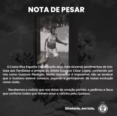 Luto Urgente Jornal Da Globo Confirma Morte De Jogador De Futebol