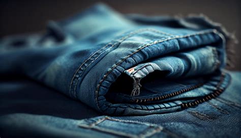 Jeans V Tements Mode Denim Textile V Tement Pantalon Bleu Ai G N Rative