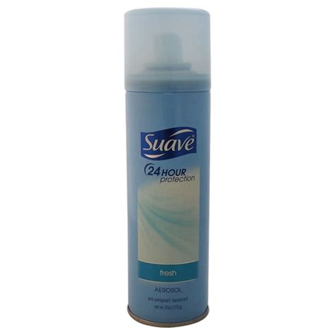 Suave Fresh Aerosol Antiperspirant Deodorant Protects Skin Against Wetness All Day Long Suaves