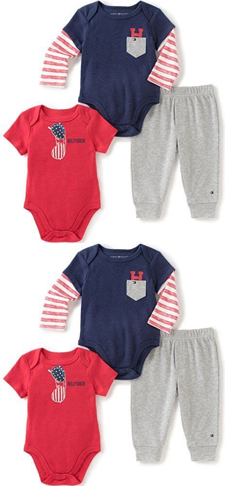 Tommy Hilfiger Baby Boys Two Bodysuits And Pant Set Navy 0 3 Months