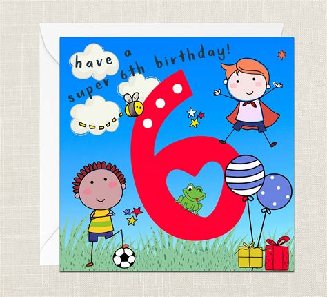 Happy 6th Birthday Images For Boys