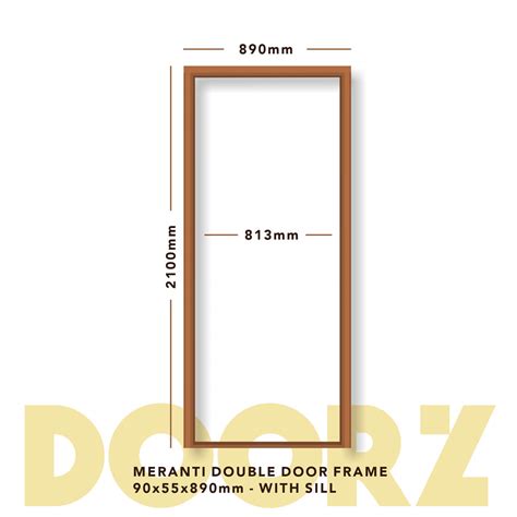 Meranti Single Door Frame With Sill X X Mm The Doorz Shop