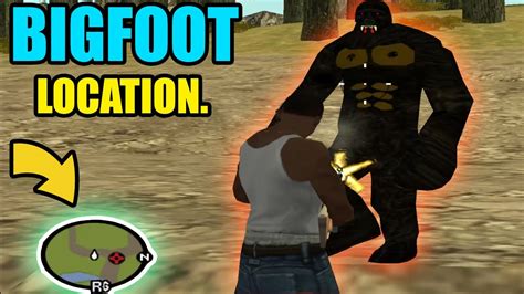 Secret Bigfoot Location In Gta San Andreas Hidden Location Youtube