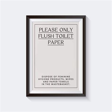 Airbnb Do Not Flush Sign Template Instant Download Your Files Will Be