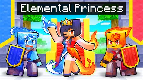 Playing As An Elemental Princess In Minecraft Youtube