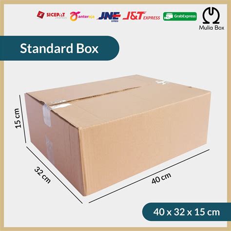 Jual Kardus Packing Standar Box 40 X 32 X 15 Cm Corrugated Karton Dus Besar Polos Packaging