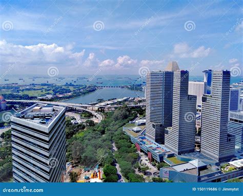 Suntec City At Marina Bay Singapore Editorial Photo Image Of Bridge