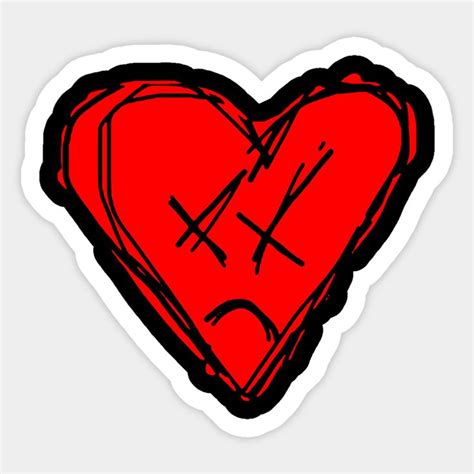 Emo Heart By Teenoir Red Heart Stickers Emo Designs Emo