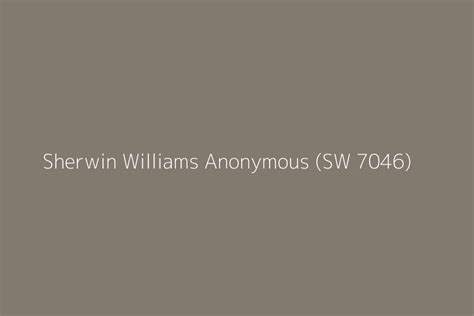 Sherwin Williams Anonymous Sw 7046 Color Hex Code