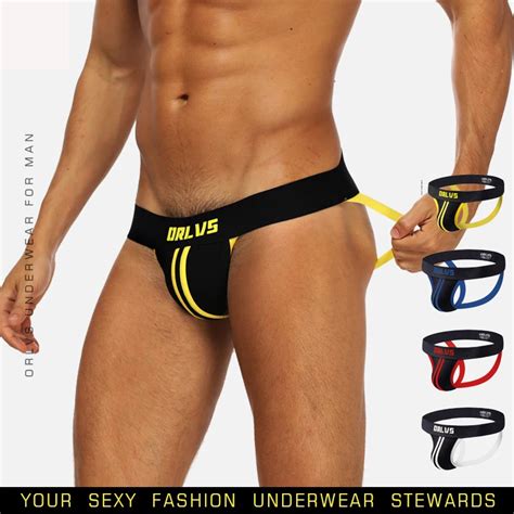 Orlvs Brand Men Jockstraps Gay Underwear Sexy Men Underwear Penis Pouch