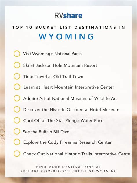 The Top 25 Bucket List Destinations In Wyoming Rvshare