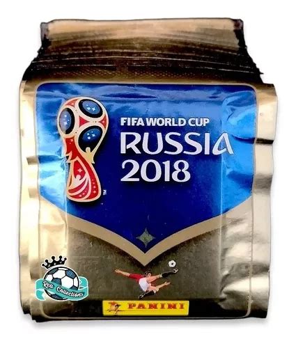 50 Sobres Dorados Del Álbum Rusia 2018 250 Estampas Panini Envío gratis