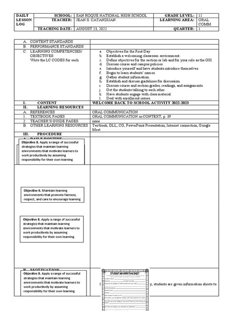 Welcome Back To School Activity | PDF | Teaching Method | Learning