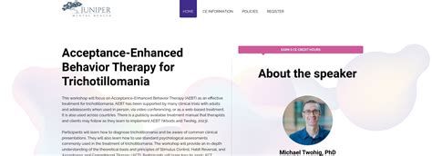 Acceptance Enhanced Behavior Therapy For Trichotillomania