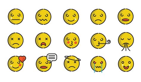 Emoji Icon Pack Full Colors 29445766 Vector Art At Vecteezy