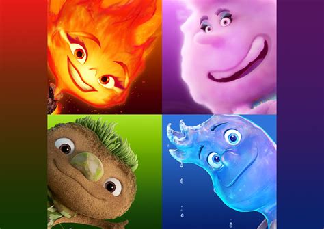 Elemental Character Posters Meet Ember Wade Clod And Gale Pixar Post