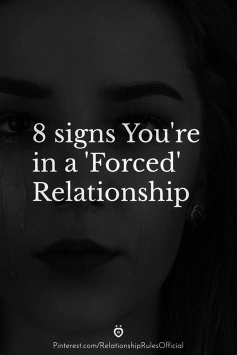 8 Signs Youre In A ‘forced Relationship In 2020 Relationship Bad