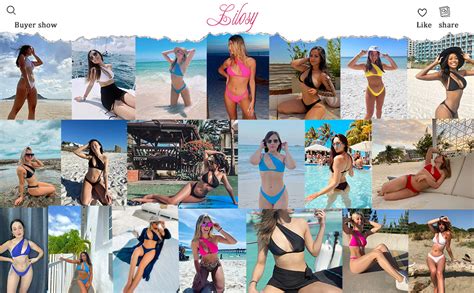 Amazon Lilosy Sexy Cutout One Shoulder Bikini High Cut Brazilian Bikini Swimsuit Set