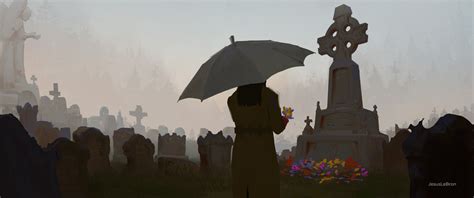 Daily Painting_ A Goodbye by Jesus LeBron : r/ImaginaryGraveyards