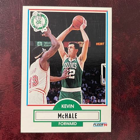 1990 91 Fleer Set KEVIN MCHALE Black Line 12 BOSTON CELTICS MINT