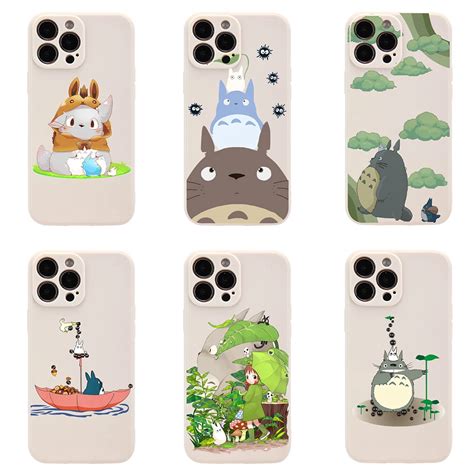 Silicone Camera Protection Phone Cover Totoro Anime Case Iphone X