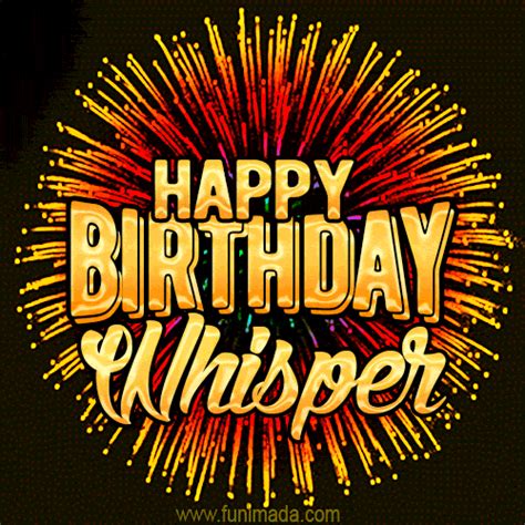 Happy Birthday Whisper GIFs for Her - Download on Funimada.com