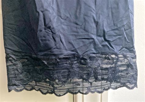 Spanx Red Hot Label Luxe Lean Lace Full Slip Women S Large Black Shapewear EBay