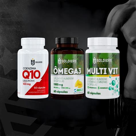 Kit Coenzima Q Mg Mega Caps Mg Multivitam Nico