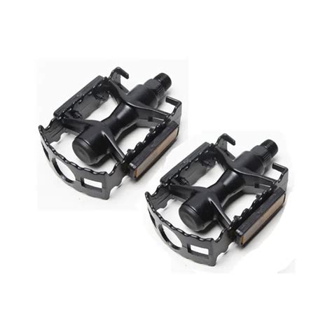 Pedal Pedaleira Preto Para Bicicleta Bike Mtb Aluminio 9 16 Rosca