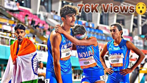 X M Mixed Relay Final India Th Asian Junior U Athletics