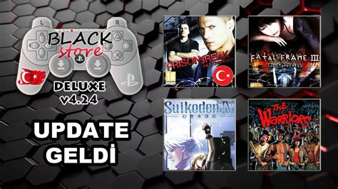 PS3 BLACK STORE v4 24 UPDATE TÜRKÇE YAMALI PRISON BREAK FATAL FRAME