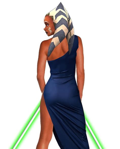 Jedi Ahsoka Tano Wearing A Blue Dress 9gag