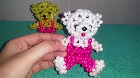 How To Make Beaded Teddy Bear Part 2 طريقة عمل دبدوب بالخرز الجزء الثاني Youtube