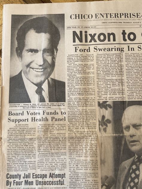 Watergate Scandal Newspaper