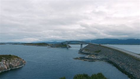 Atlantic Ocean Road Aerial Footage Norway Stock Video Footage Storyblocks