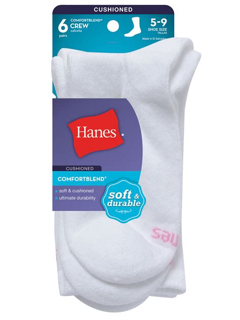 Womens Comfortblend Crew Socks 6 2 Pack