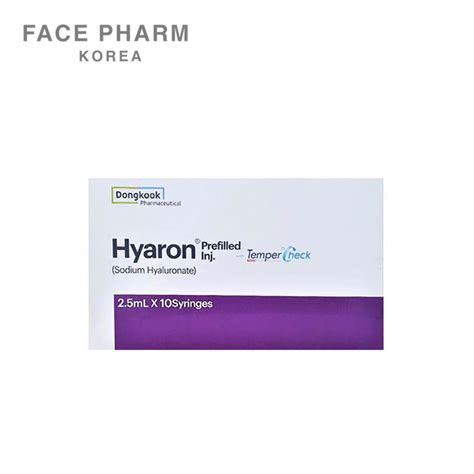 Hyaron Prefilled Inj Ml Syr Facepharm Korea Co Ltd