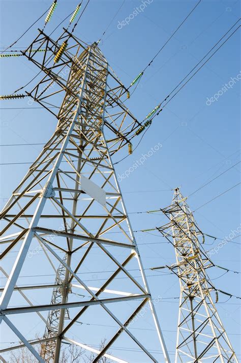 High voltage power lines — Stock Photo © starush #45848659